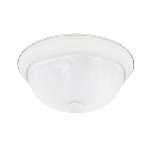 Bates 11-Inch Matte White Flush Mount by HomePlace by Capital Lighting
