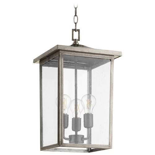 Quorum Lighting Riverside Weathered Zinc Outdoor Hanging Light by Quorum Lighting 723-11-37