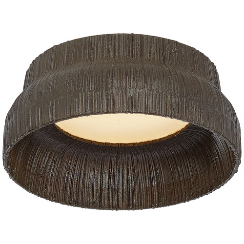 Visual Comfort Signature Collection Kelly Wearstler Utopia Flush Mount in Aged Iron by Visual Comfort Signature KW4030AIFRG