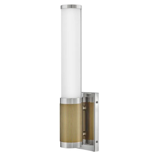 Zevi LED Wall Sconce in Polished Nickel & Brass by Hinkley Lighting