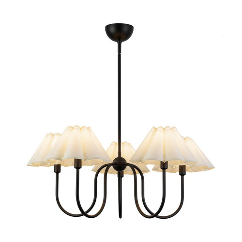 Alora Lighting Rosemary Matte Black Chandelier