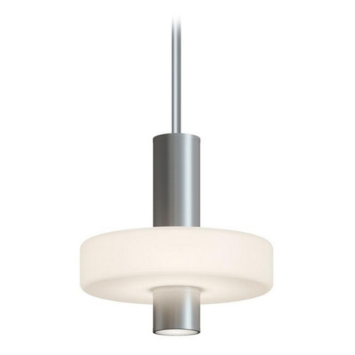 AFX Lighting Afx Lighting Sydney Satin Nickel LED Mini-Pendant Light with Drum Shade SYDP10LAJUDSN