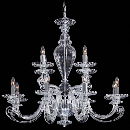 Metropolitan Lighting Chandelier with Clear Glass in Chrome Finish N9169