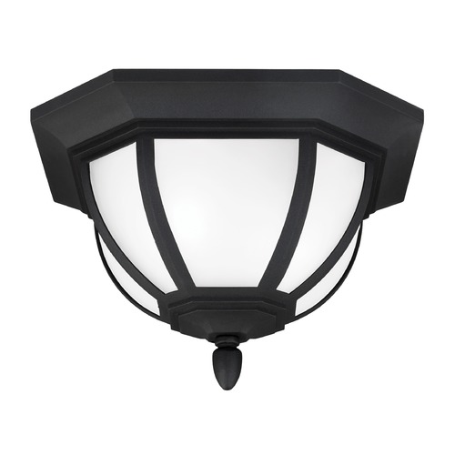 Generation Lighting Childress 13.50-Inch Outdoor Flush Mount in Black by Generation Lighting 7836302-12