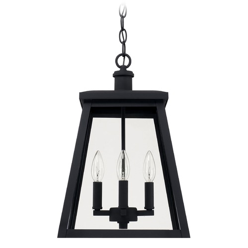 Belmore Outdoor Hanging Lantern in Black by Capital Lighting