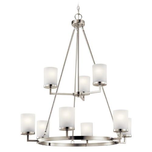 Kichler Lighting Daimlen 9-Light Brushed Nickel Chandelier by Kichler Lighting 44037NI