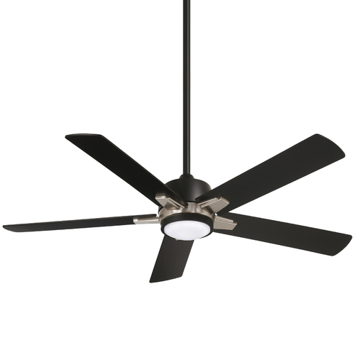 Minka Aire Stout 54-Inch Fan in Coal by Minka Aire F619L-CL/BN