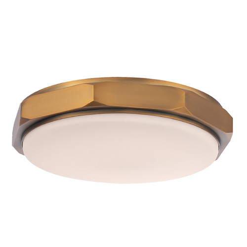 Modern Forms by WAC Lighting Grommet Aged Brass LED Flush Mount by Modern Forms FM-30213-27-AB