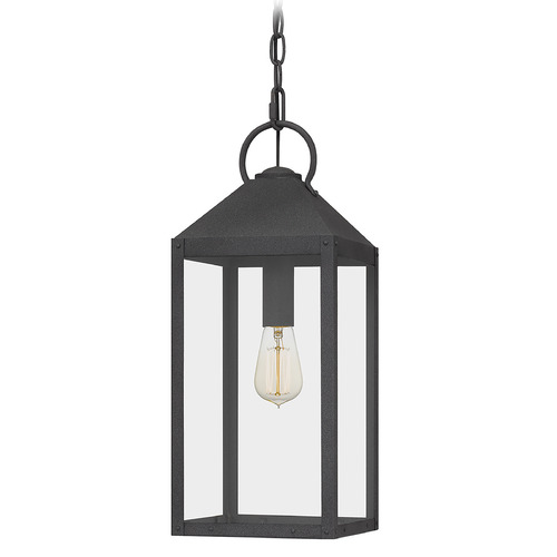 Thorpe Mini Pendant in Mottled Black by Quoizel Lighting