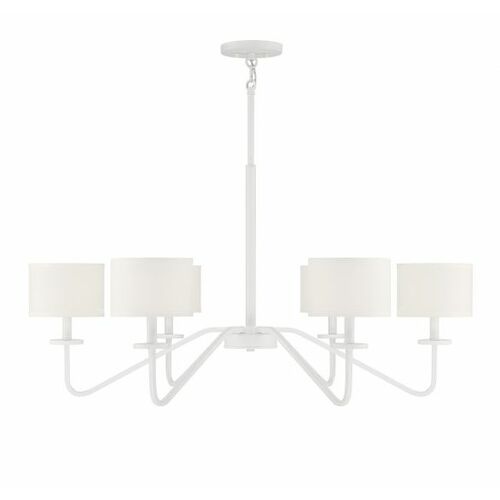 6-Light Chandelier in Bisque White by Meridian