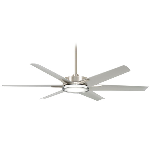 Minka Aire Minka Aire Deco Brushed Nickel LED Ceiling Fan with Light F866L-BNW