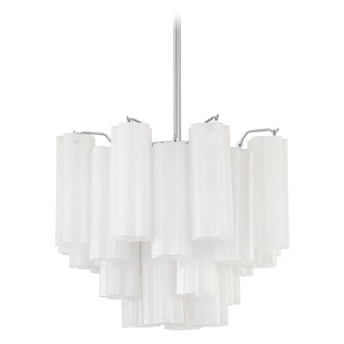 Crystorama Lighting Crystorama Lighting Addis Polished Chrome Mini-Chandelier ADD-300-CH-WH