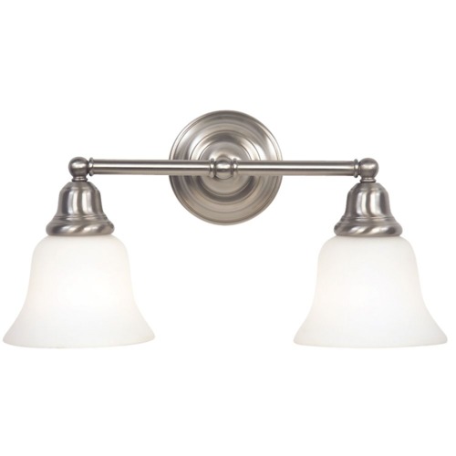 Design Classics Lighting Bathroom Light in Satin Nickel Finish 672ES-09