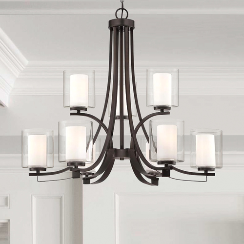 Parsons Studio Smoked Iron Chandelier by Minka Lavery