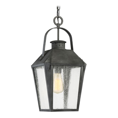 Carriage Outdoor Hanging Light in Black by Quoizel Lighting