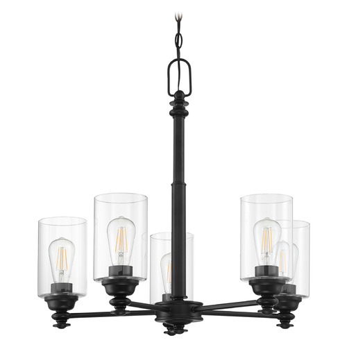Dardyn Flat Black Chandelier by Craftmade Lighting