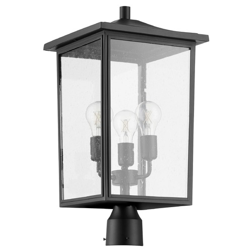 Riverside Noir Post Light by Quorum Lighting