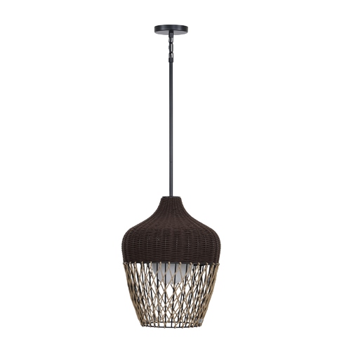 Eurofase Lighting Hannha Outdoor Hanging Light in Khaki & Brown by Eurofase 46634-016