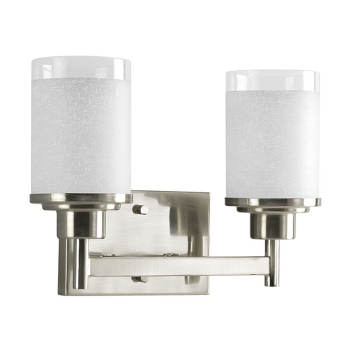 Progress Lighting Alexa Bathroom Light in Brushed Nickel by Progress Lighting P2977-09