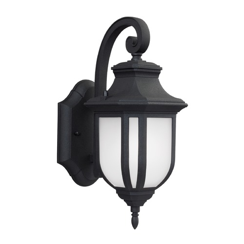 Generation Lighting Childress 12.63-Inch Outdoor Wall Light in Black by Generation Lighting 8536301-12