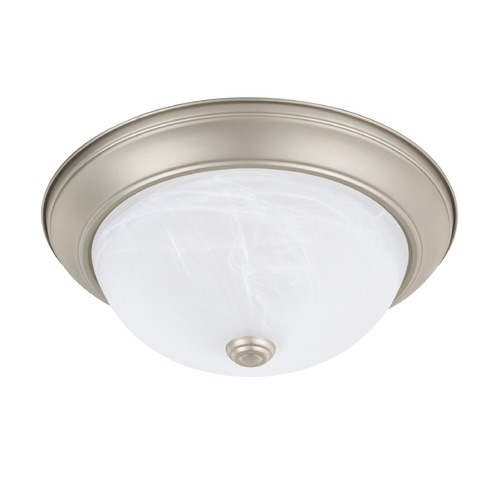 HomePlace by Capital Lighting Bates 13-Inch Brushed Nickel Flush Mount by HomePlace by Capital Lighting 219022MN