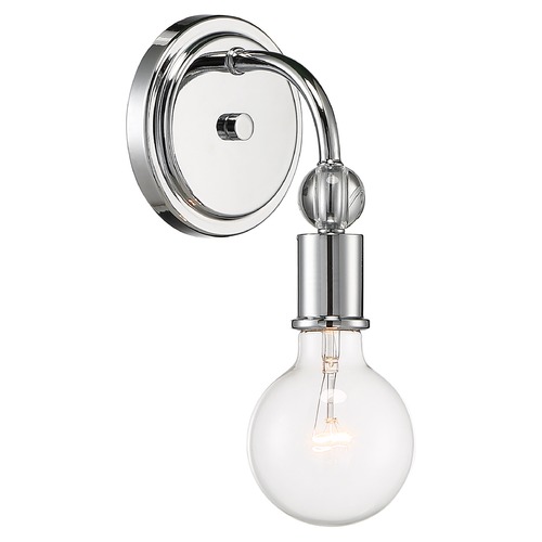 Bounce Polished Nickel Sconce by Nuvo Lighting