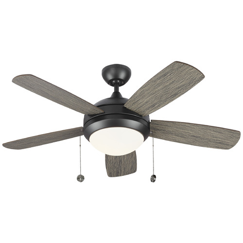 Generation Lighting Fan Collection Discus Classic 44 Brushed Steel LED Ceiling Fan by Generation Lighting Fan Collection 5DIC44AGPD-V1