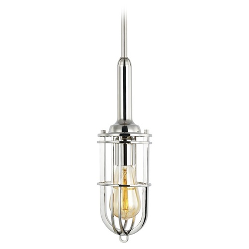 Generation Lighting Urban Renewal Polished Nickel Pendant by Generation Lighting P1240PN