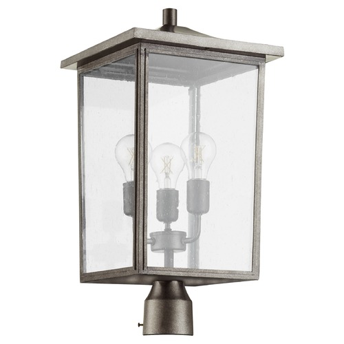 Quorum Lighting Riverside Weathered Zinc Post Light by Quorum Lighting 724-11-37