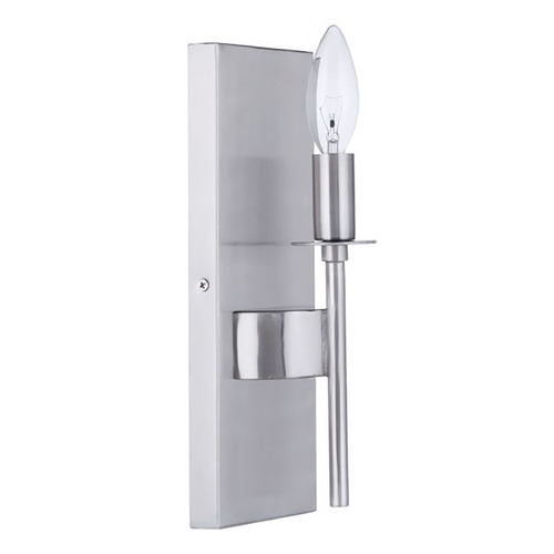 Craftmade Lighting Larrson Brushed Polished Nickel Sconce by Craftmade Lighting 54361-BNK