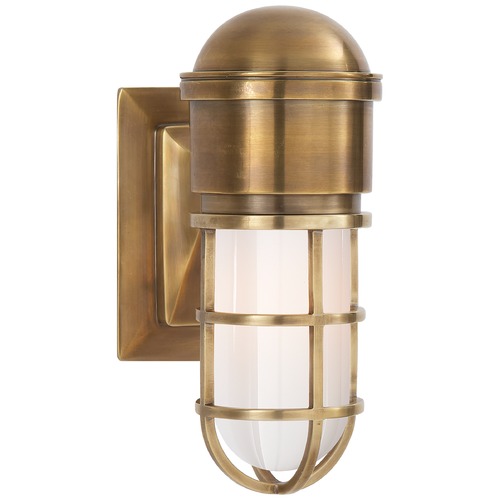 Visual Comfort Signature Collection E.F. Chapman Marine Wall Light in Antique Brass by Visual Comfort Signature SL2000HABWG