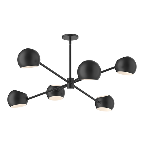 Alora Lighting Alora Lighting Willow Matte Black Chandelier CH648637MB