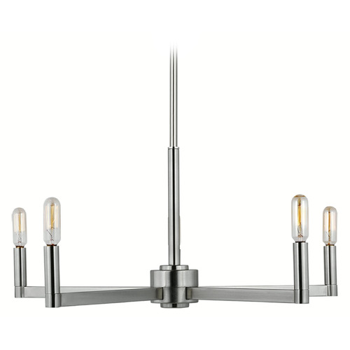 Visual Comfort Studio Collection Fullton Brushed Nickel Chandelier