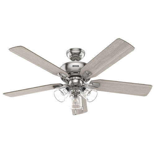 Hunter Fan Company Rosner Brushed Nickel LED Ceiling Fan with Light