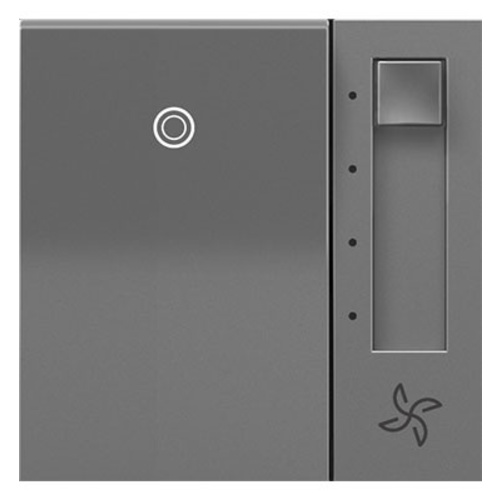 Fan Speed Control Switch in Magnesium by Legrand Adorne