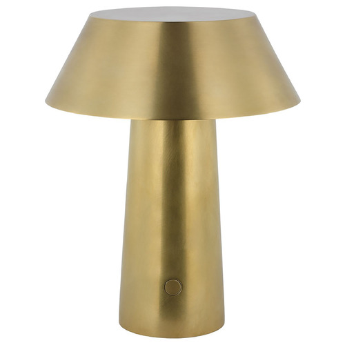 Sesa Rechargeable LED Table Lamp in Brass by Visual Comfort Modern