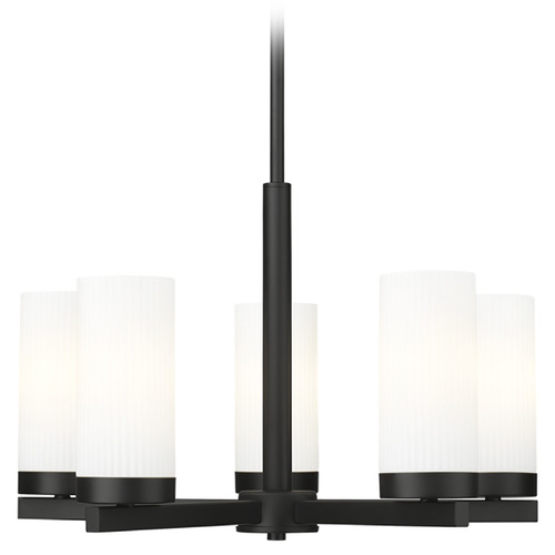 Z-Lite Z-Lite Danica Matte Black Chandelier 3044-5MB