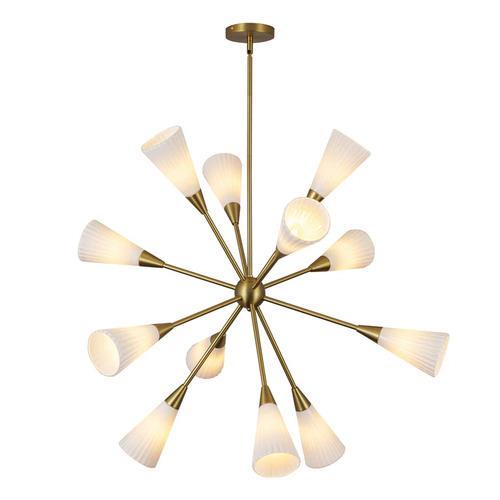 Alora Lighting Alora Lighting Cosmo Brushed Gold Chandelier CH462039BGGR