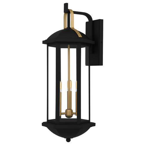 Quoizel Lighting Crestfield Matte Black Outdoor Wall Light
