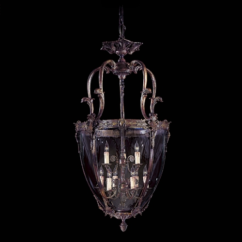 Metropolitan Lighting Pendant Light with Clear Glass in Antique Bronze Patina Finish N9201