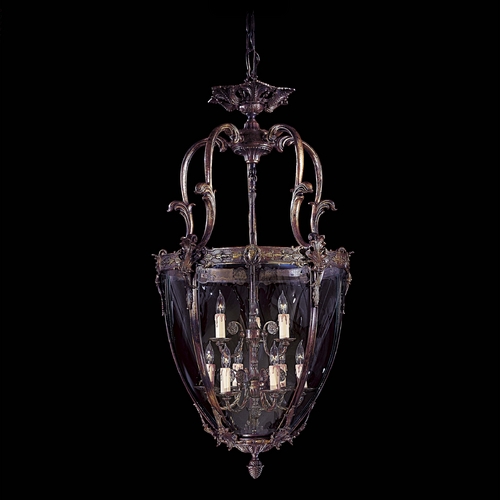 Pendant with Clear Glass in Antique Bronze Patina by Metropolitan Lighting