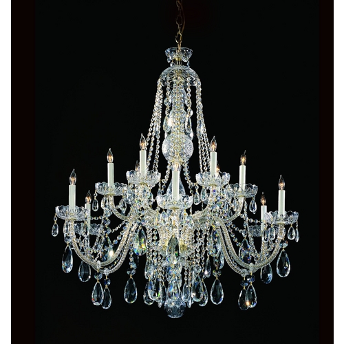 Traditional Crystal Chandelier in Polished Chrome by Crystorama Lighting