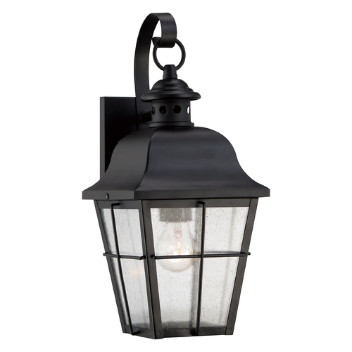 Millhouse Outdoor Wall Light in Black by Quoizel Lighting