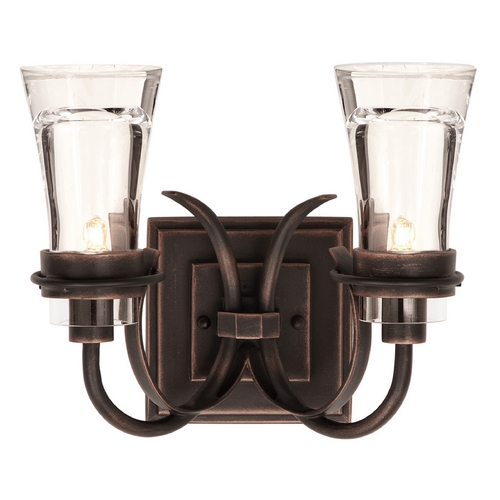 Dover Antique Copper Bathroom Light by Kalco Lighting