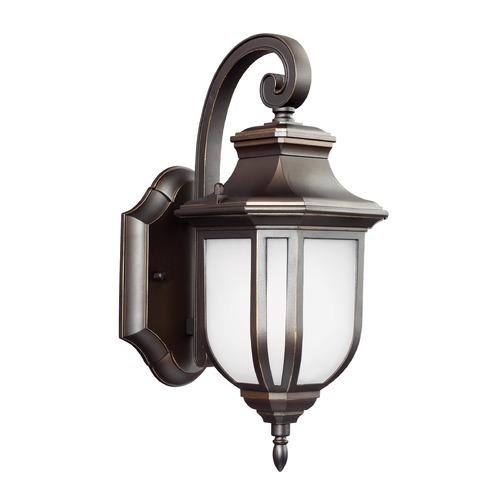 Childress 12.63-Inch Outdoor Wall Light in Bronze by Generation Lighting