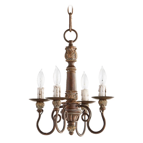 Salento Vintage Copper Chandelier by Quorum Lighting