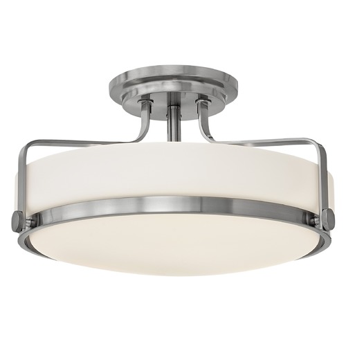 Harper 18-Inch Brushed Nickel Semi-Flush Mount by Hinkley Lighting