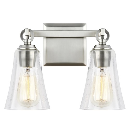 Monterro Satin Nickel Bathroom Light by Visual Comfort Studio