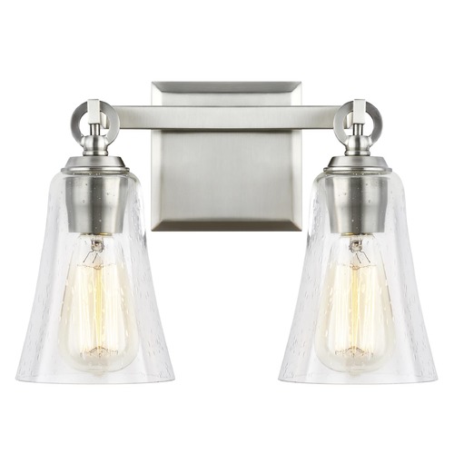 Visual Comfort Studio Collection Monterro Satin Nickel Bathroom Light by Visual Comfort Studio VS24702SN