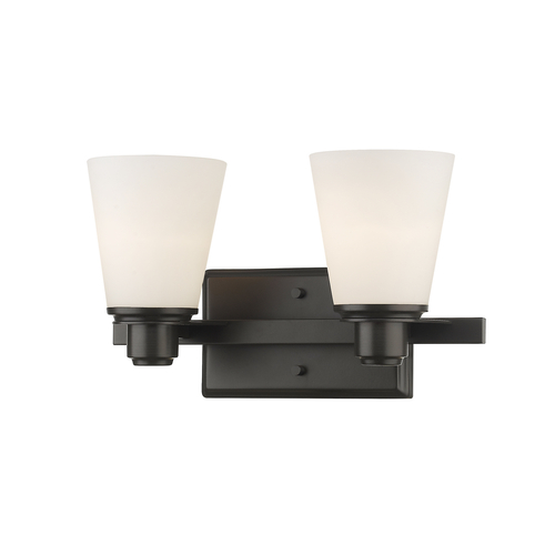 Z-Lite Kayla Bronze Bathroom Light by Z-Lite 7001-2V-BRZ